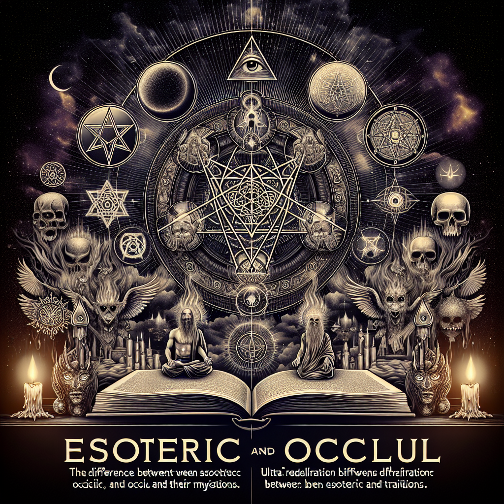 Diferença Entre Esotérico e Oculto: Desvendando os Mistérios